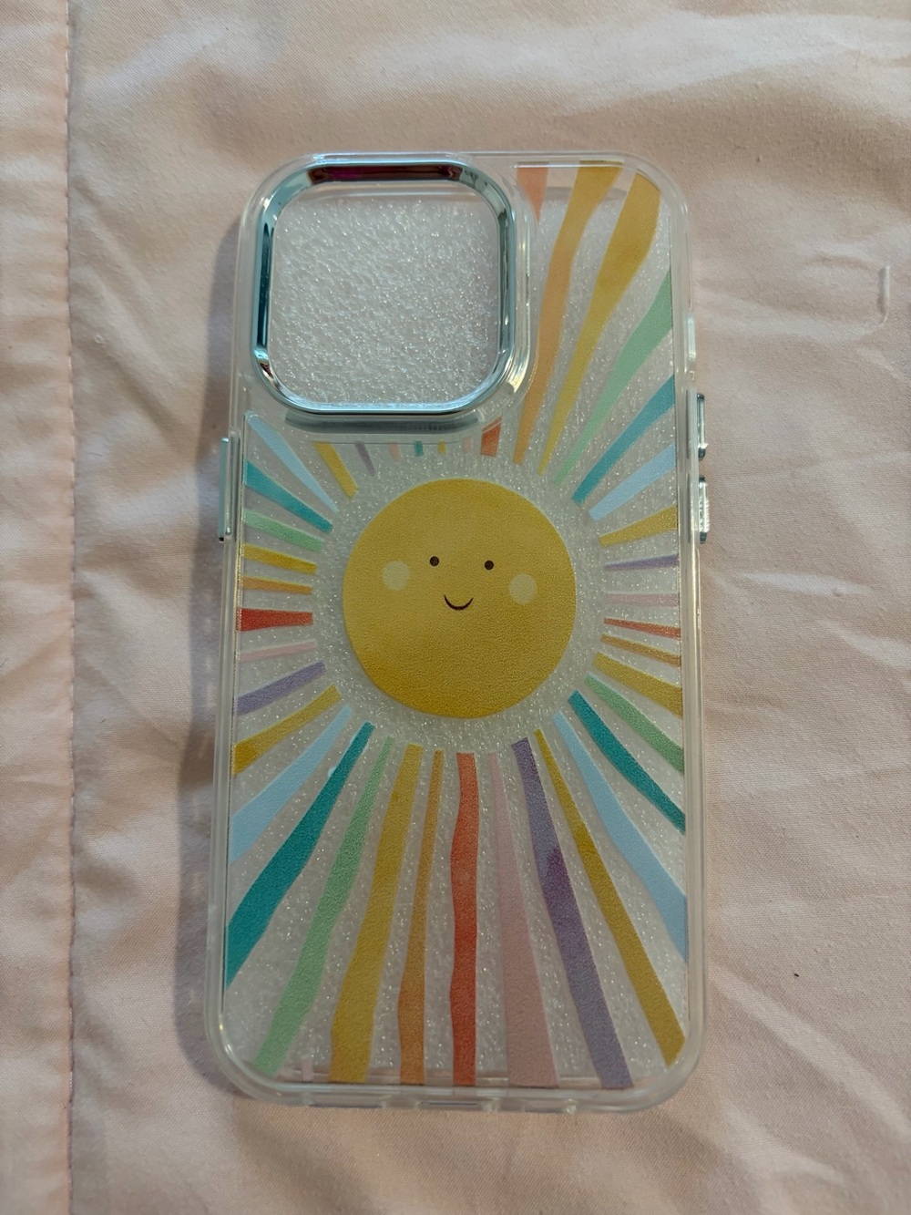 iPhone 14pro Clear Rainbow Sun Phone Case